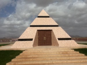 The pyramid that houses the center of the world!