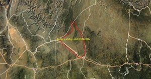 Aubrey Valley and Cliffs IBA GIS map - zoomed out