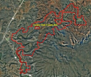 Lower Oak Creek IBA GIS Map