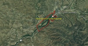 Patagonia-Sonoita Creek TNC Preserve IBA GIS Map - zoomed out