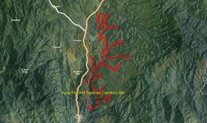 Agua Fria NM Riparian Cooridors IBA GIS map
